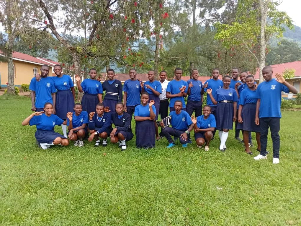 Bulucheke students together in school uniform on campus